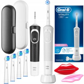   Optimized name: Set 2 električnih zobnih ščetk Oral-B Vitality s polnilnikom

Optimized description: 
Želite zagotoviti svojim zobem učinkovito zaščito in nego? Iščete električno zobno ščetko, ki vam 