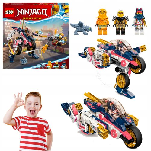 LEGO Ninjago Mech Sory Transformable into Motorcycle with Figures and Accessories