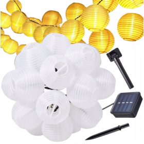 Girlanda solarnih vrtnih lučk z 20 LED diodami