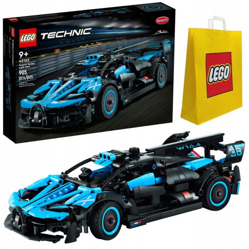 LEGO Technic Bugatti Bolide Agile Blue 42162 + VP papirnata vrečka LEGO 6315792 Medium