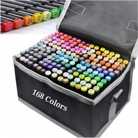 MARKERJI ALKOHOLNIH PRO ZESTAW 168 KOS + TORBA