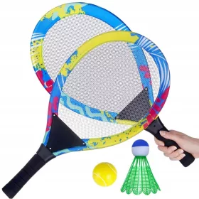  Zabavni komplet za badminton Free & Easy z loparji in žogami