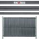OSLONA ZA PANELNE OGRAJE SIVE TRAKOVE 152CM
