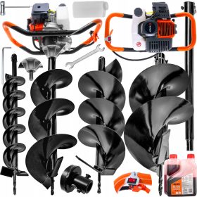   BENCINSKA VRTALNA ENOJNA WUBER Z MOČJO 5,2KM + WIERTLA 10/20/30 CM