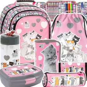 olski nahrbtnik Cleo & Frank s potiskom mačk