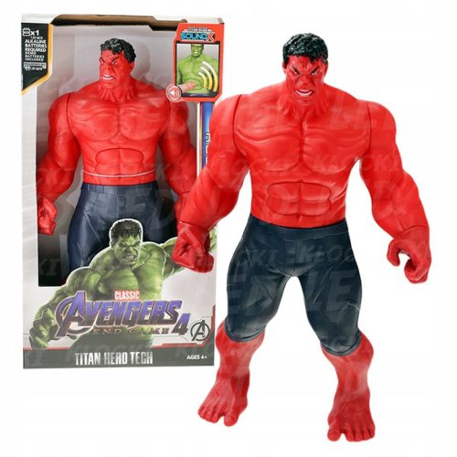 HULK Rdeči Velikanski Zvočni LED Superjunak 30 cm