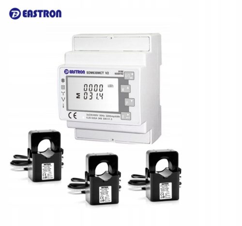 ENERGIJSKI ŠTEVEC Eastron SDM630MCT + ESCT 200A/5A 3 kos