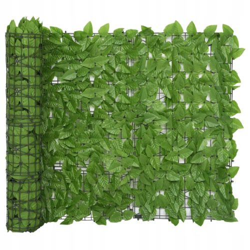 Vrtni paravan z zelenimi listi, 400x100 cm