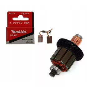    Makita rotor 619583-5 + ščetke CB-440 za izvijač DDF482 BDF 482 DDF
