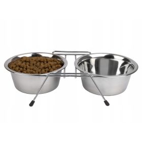  Set dveh srebrnih kovinskih posod Yoka, 3 litre