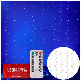 LED Luči za Oboke 3x3m 300LED Multibarvne