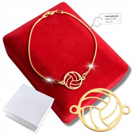 Zlata zapestnica za odbojko darilo 925