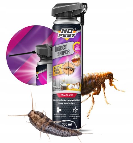 Zaščitni sprej proti ščurkom, bolham, stenicam, srebrnim ribicam No-Pest 300 ml