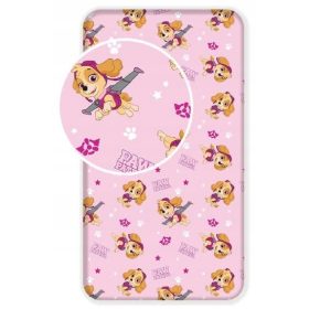   Psi Patrol Paw 3331 Skye roza otroška bombažna rjuha 90x200 cm