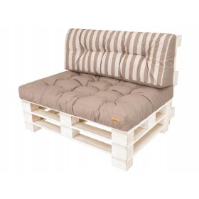 Vrtna blazina Leo za pohištvo iz palet 120 x 80 cm siva