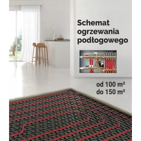 Shema talnega ogrevanja / hiša do 100 m2