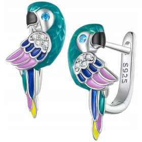  Srebrni uhani Uhani Parrot Srebrni uhani