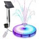 Arhatreya Solar RGB LED Fontana s Pilotom 2,5 W Do 500 l/h