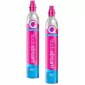  Plinska jeklenka SodaStream, kartuša CO2, roza, 2 kosa