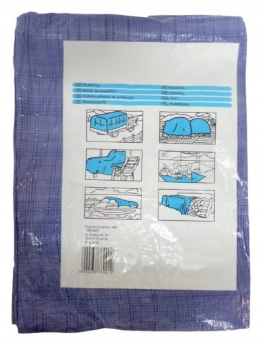 Modra pokrivna ponjava 53g/m2, velikost 10m x 15m
