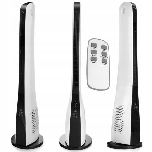 Stolpni ventilator Lehmann PREMIUM LED bel + KT-24 PRIROČNIK