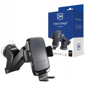   Nosilec za pametni telefon z indukcijskim polnjenjem 3mk Drive & Charge 15W