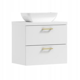 Kopalniška omarica LUNA 50 z zlatim pultom in umivalnikom