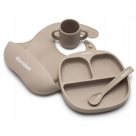 Silikonski komplet posode Davidam za hranjenje otrok