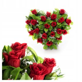 GRAVEMEST CENTER VELIKO SRCE IZ UMETNIH ROŽ V DONICI