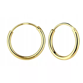  SREBRNI POZLAČENI VISEČI OBROČASTI UHANI