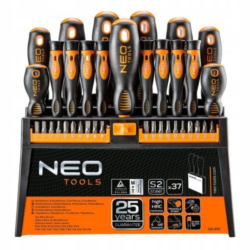 Neo Tools 04-210 Set izvijačev 37 kosov