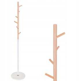 Stojalo za plašče iz belega marmorja Springos