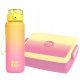 CoolPack 600 ml steklenica za vodo in škatla za malico Gradient Peach set