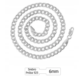 Moška srebrna verižica splet Pancerka 60 cm 6 mm
