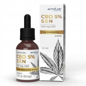 CBD 5% kapljice z melatoninom 12 ml Activlab Pharma
