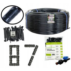   DripLine 16mm 100m s kompenzacijo 87 dodatkov Super močna cev