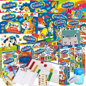 Likovni set Bambino za šolsko leto s prevlekami
