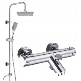   Kromirana armatura za kad in prho Reihe Termo + vidna tuš garnitura Kuchinox Limo