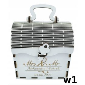 Elegantna poročna škatla za mladoporočenca