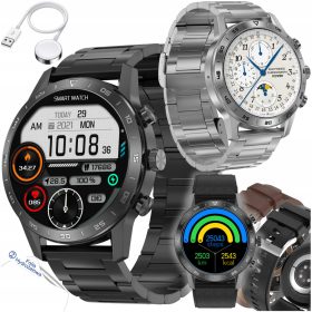   Moška pametna ura SMARTWATCH z govorilno funkcijo EKG Krvni tlak Vodoodporna PL