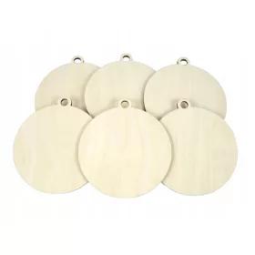 Gladka lesena kroglica za medalje 10 cm 50 kosov