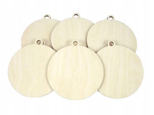 Gladka lesena kroglica za medalje 10 cm 50 kosov