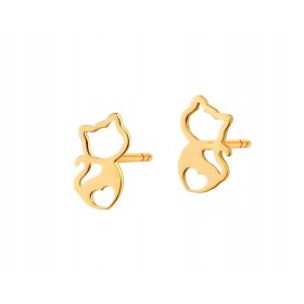  Apart Srebrni uhani mačke