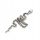  UHAN SNAKE SUPPER EARRING, srebro 925