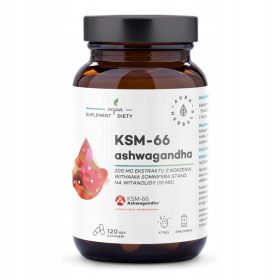 Kapsule Ashwagandha KSM-66, 200 mg, 120 kos, Aura Herbals®