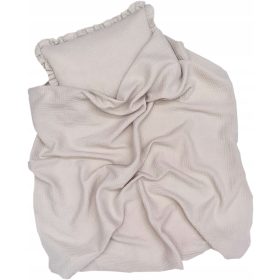   Odeja za dojenčka LaMinia 95 x 95 cm v odtenkih sive in srebrne