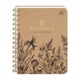 Kulinarični rokovnik z elastiko A5 v odtenkih rjave in bež