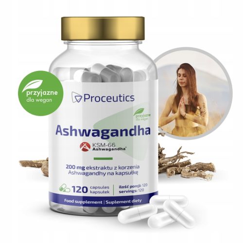 Ashwagandha KSM-66, 120 kapsul - Naravni prehranski dodatek za boljše počutje