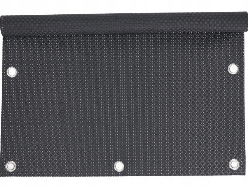 Balkonska prevleka iz ratana s kovinskim okvirjem 90 x 100 cm PVC
