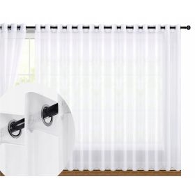 ZAVESA ZA OKNO 400x250 SNEŽNO BELA VOIL ZAVESNICE